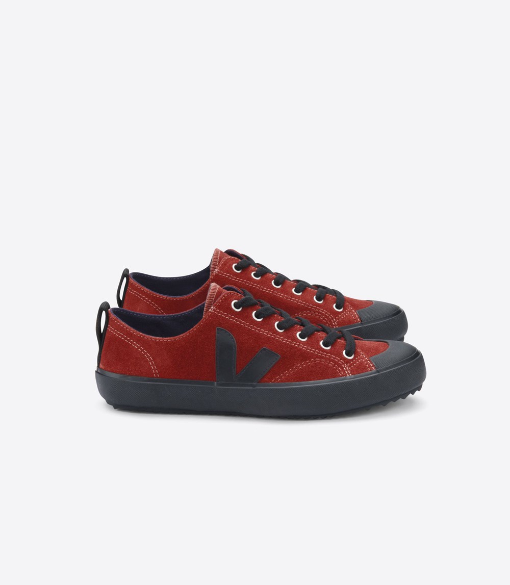 Veja Trainers Mens Red/Black - Nova Suede - MASG-30852